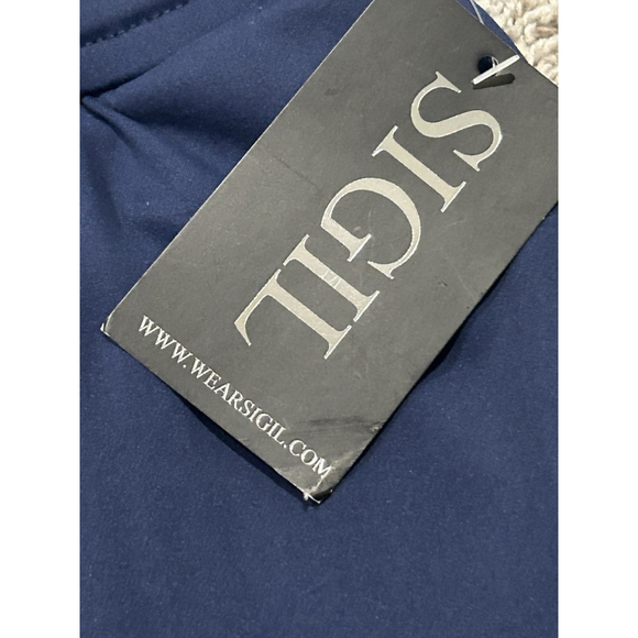 Sigil Joggers Pants Unisex Size Med Navy Blue Scrub Bottoms Athletic Tapered Leg - Picture 6 of 12